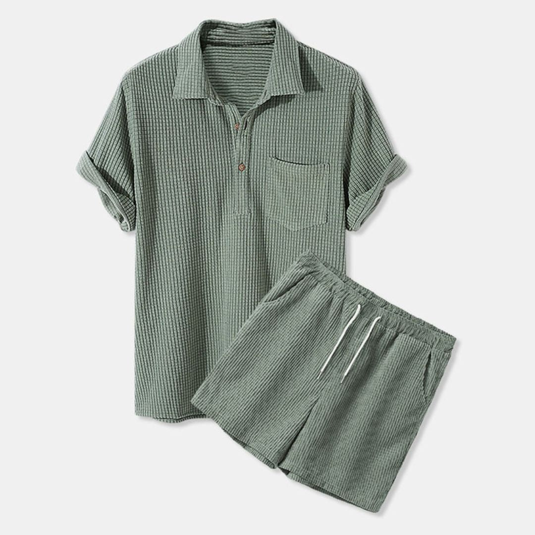 Luxe Polo Shirt and Shorts Set